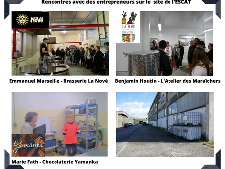 Rencontres avec des entrepreneurs sur le site de l'ESCAT