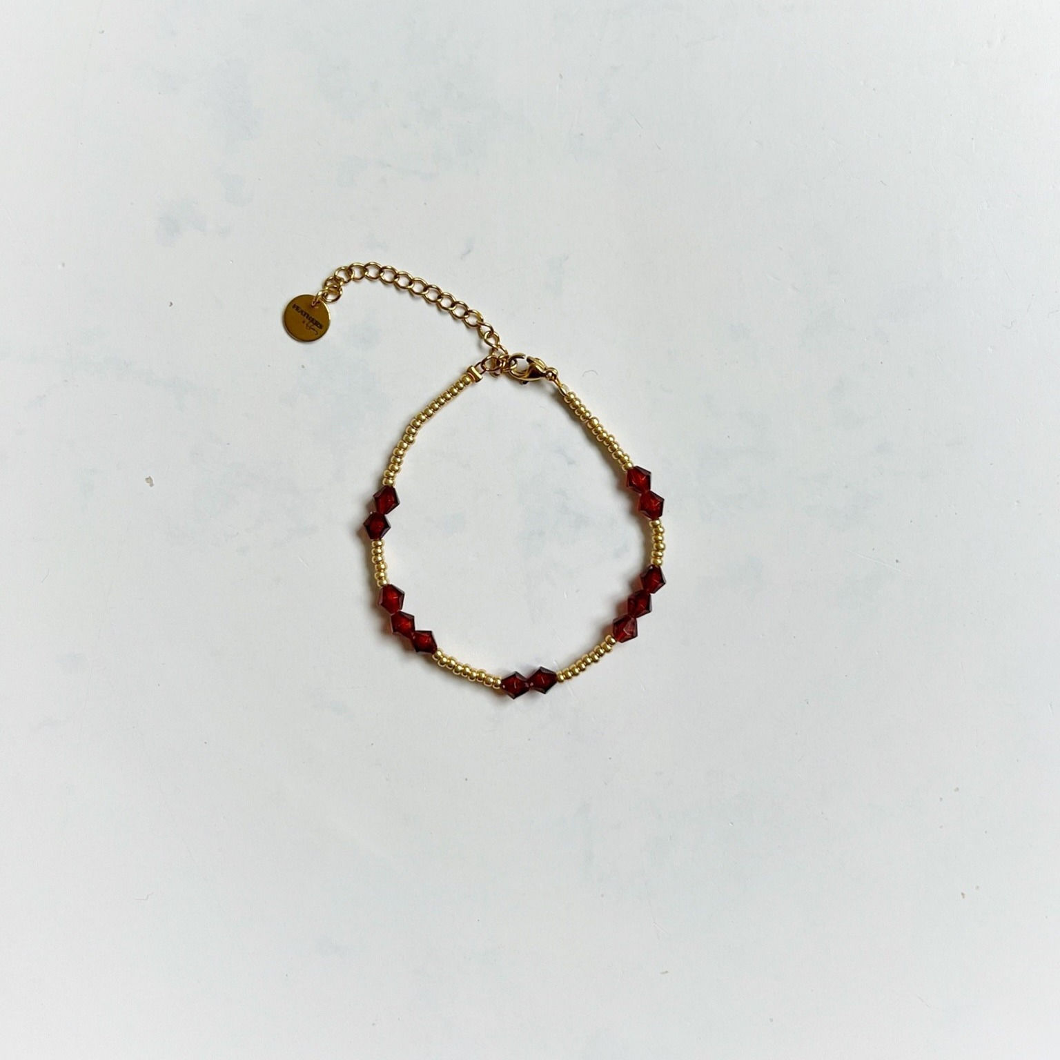 Bracelet 'ROCAILLES' Burgundy