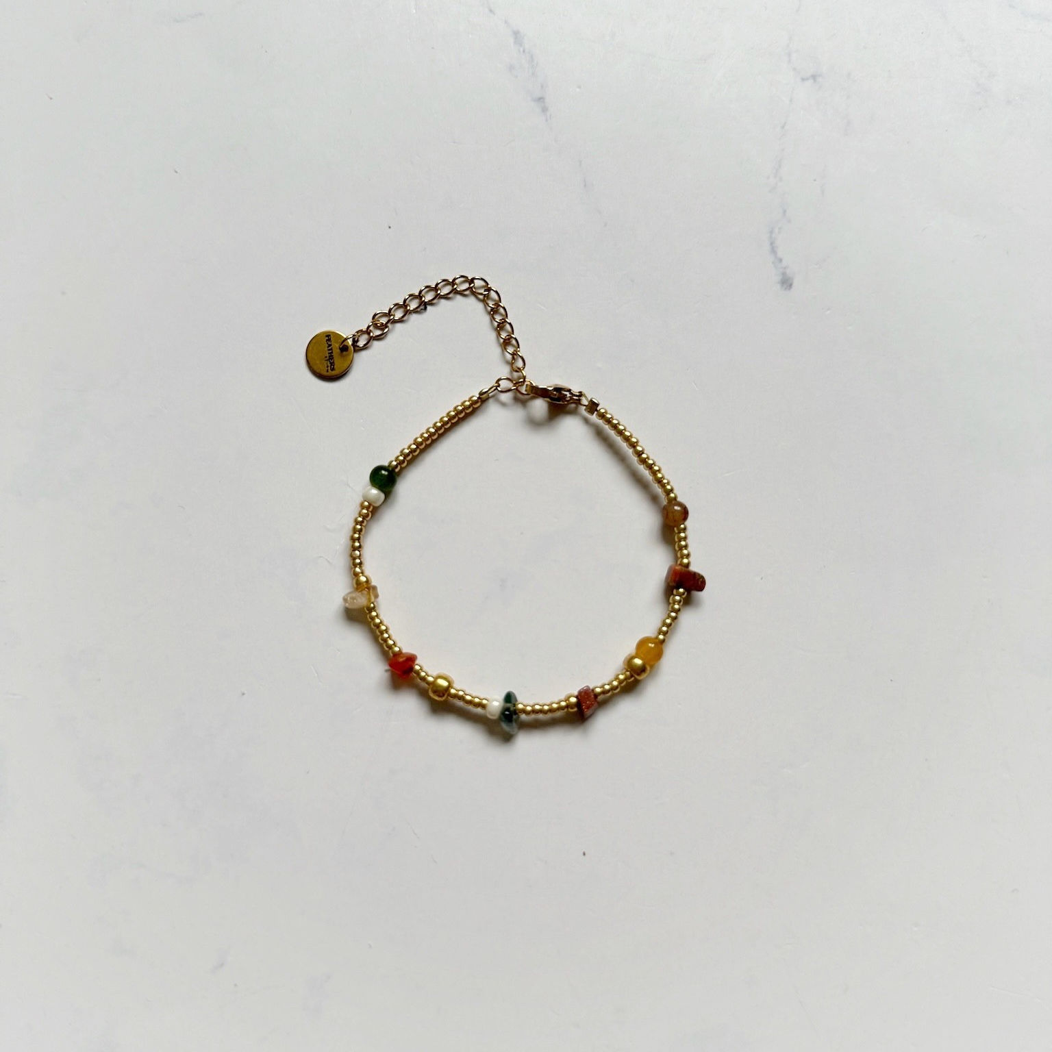 Bracelet 'ROCAILLES' Edelsteenmix