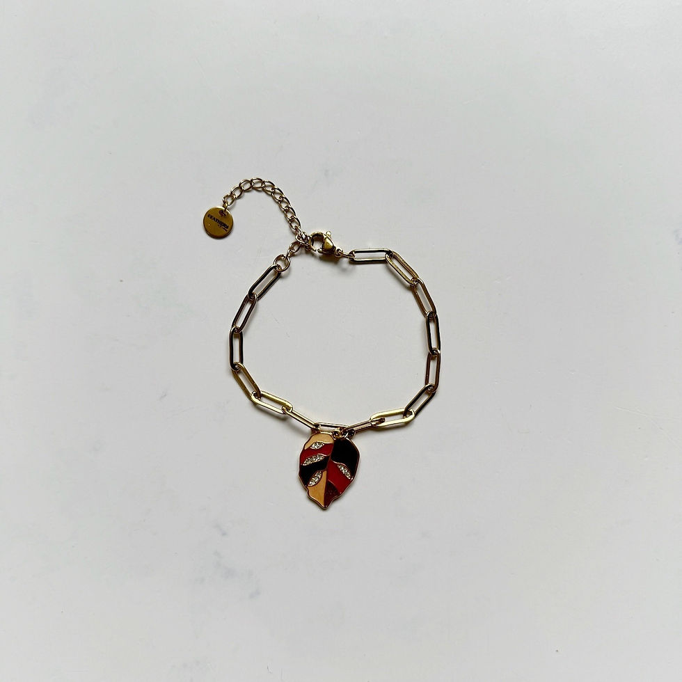 Bracelet 'CHUNKY CHAIN' Leaf