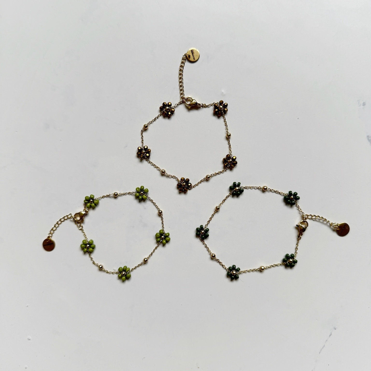 Bracelet 'FLOWER POWER' (diverse kleuren)