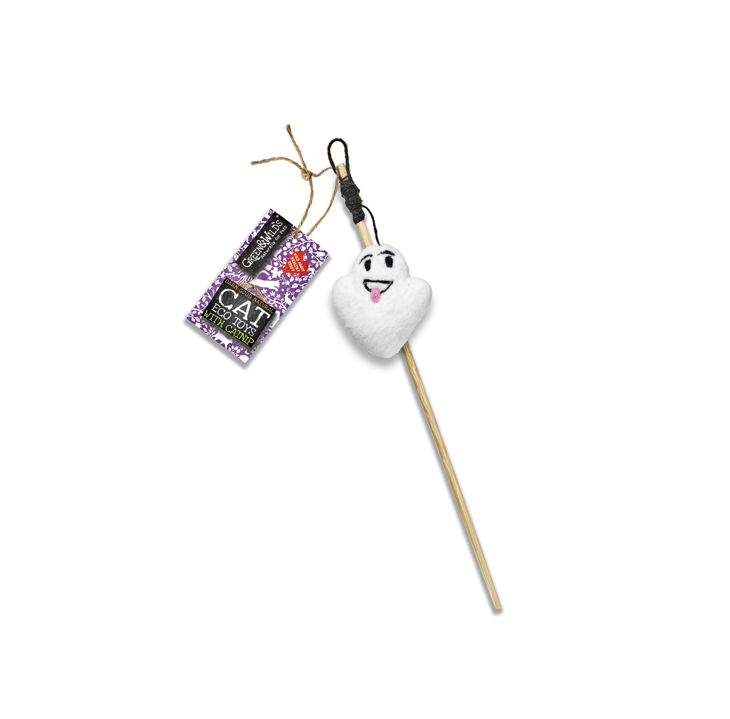 Mr Spooky - Eco Cat Teaser Toy with Catnip