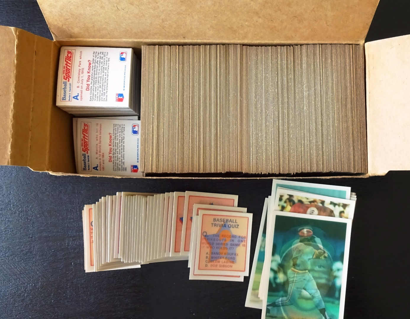 1986 SPORTFLICS BASEBALL