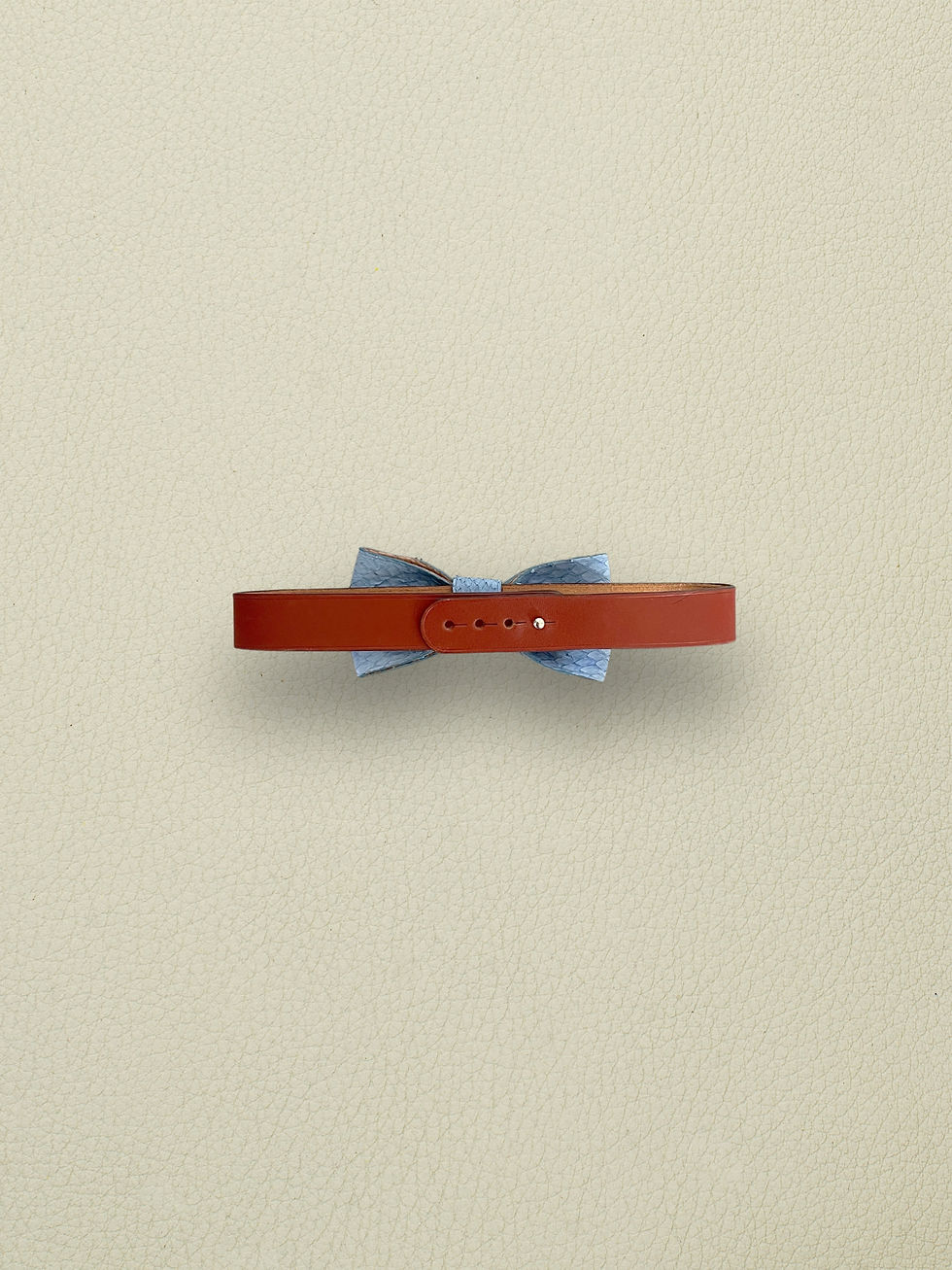 Miniature : NOEUD PAPILLON EN CUIR MARIN