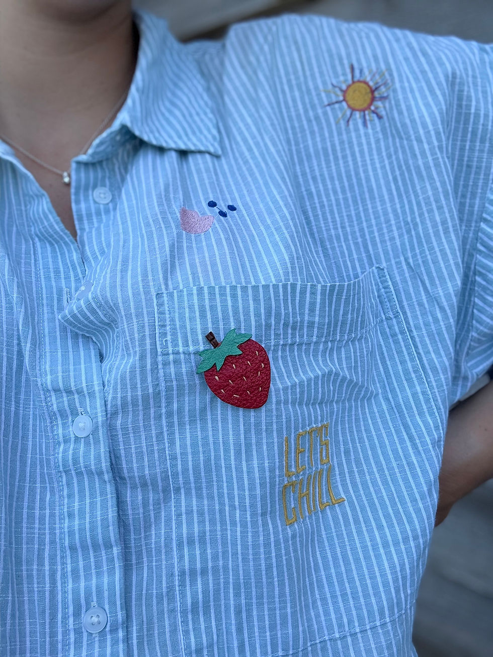 Miniature : BROCHE "FRAISE"