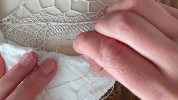 needle-point lace