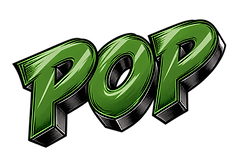 Izolovaný zelený 3D nápis POP-3.png