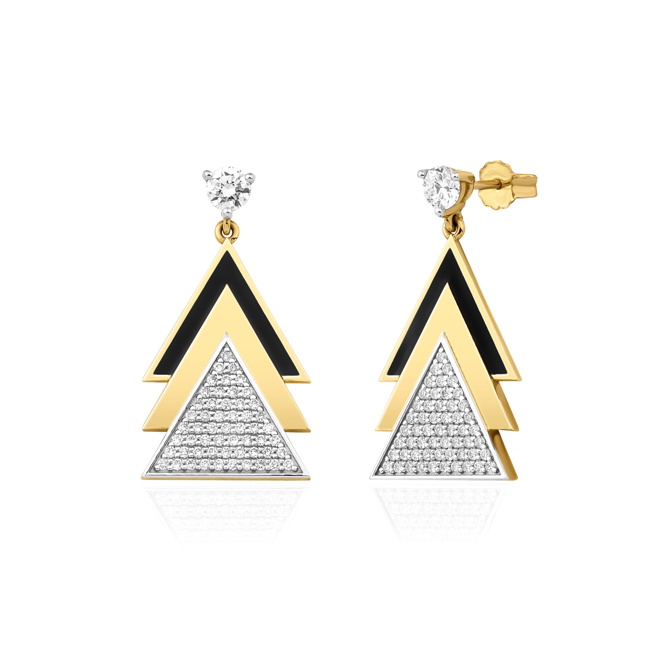 Sankaku Diamond Earring