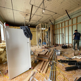 Beginning kitchen demolition