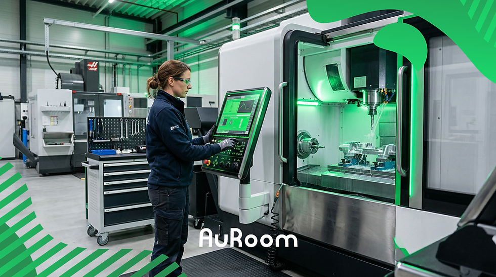 CNC operator who inputs settings into the CNC machine