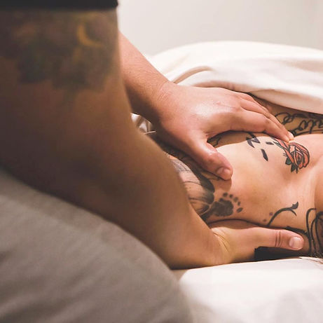 Massage therapy session