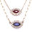 Thumbnail: 14k gold diamond Marquise Iolite necklace 