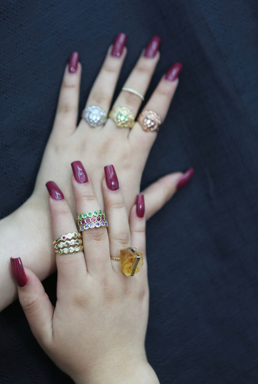 Thumbnail: 14K Gold Ruby in Bezel Setting Ring 