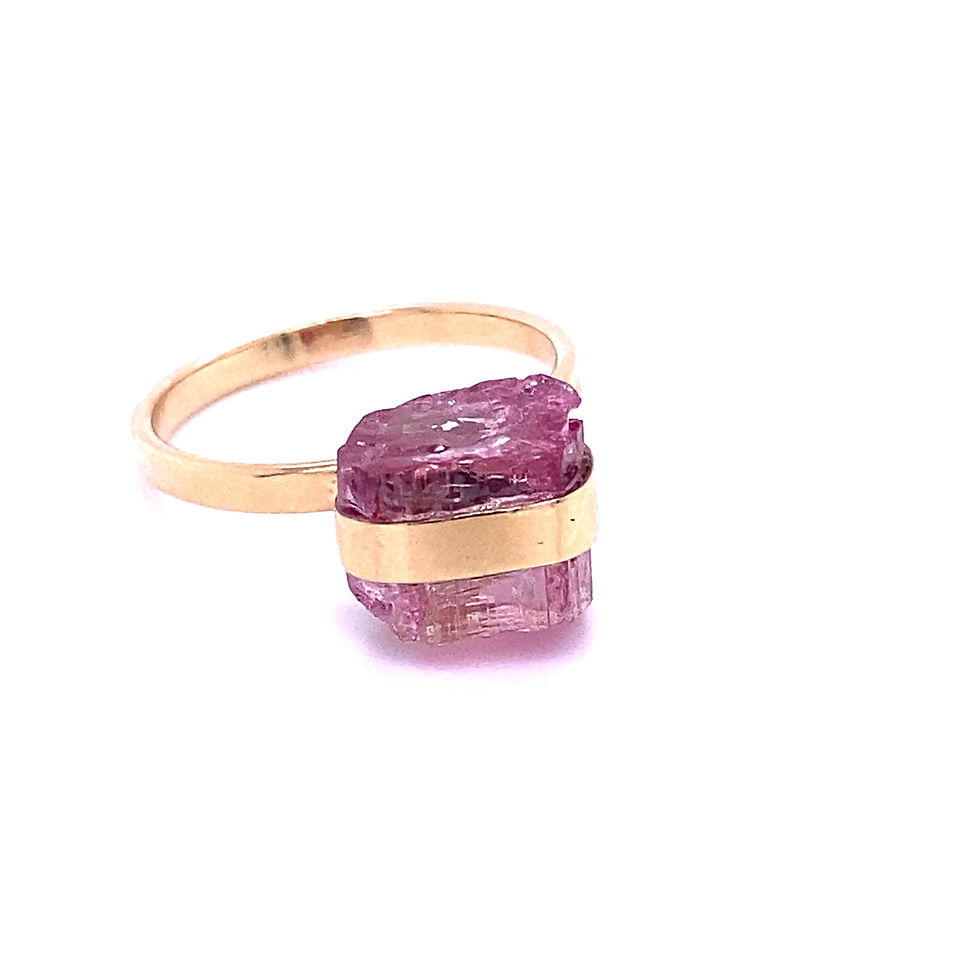 Thumbnail: 14k gold Tourmaline Rough Ring 