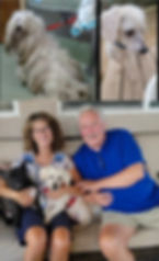 Rescue dog adopted through Paw of Duty Lodging