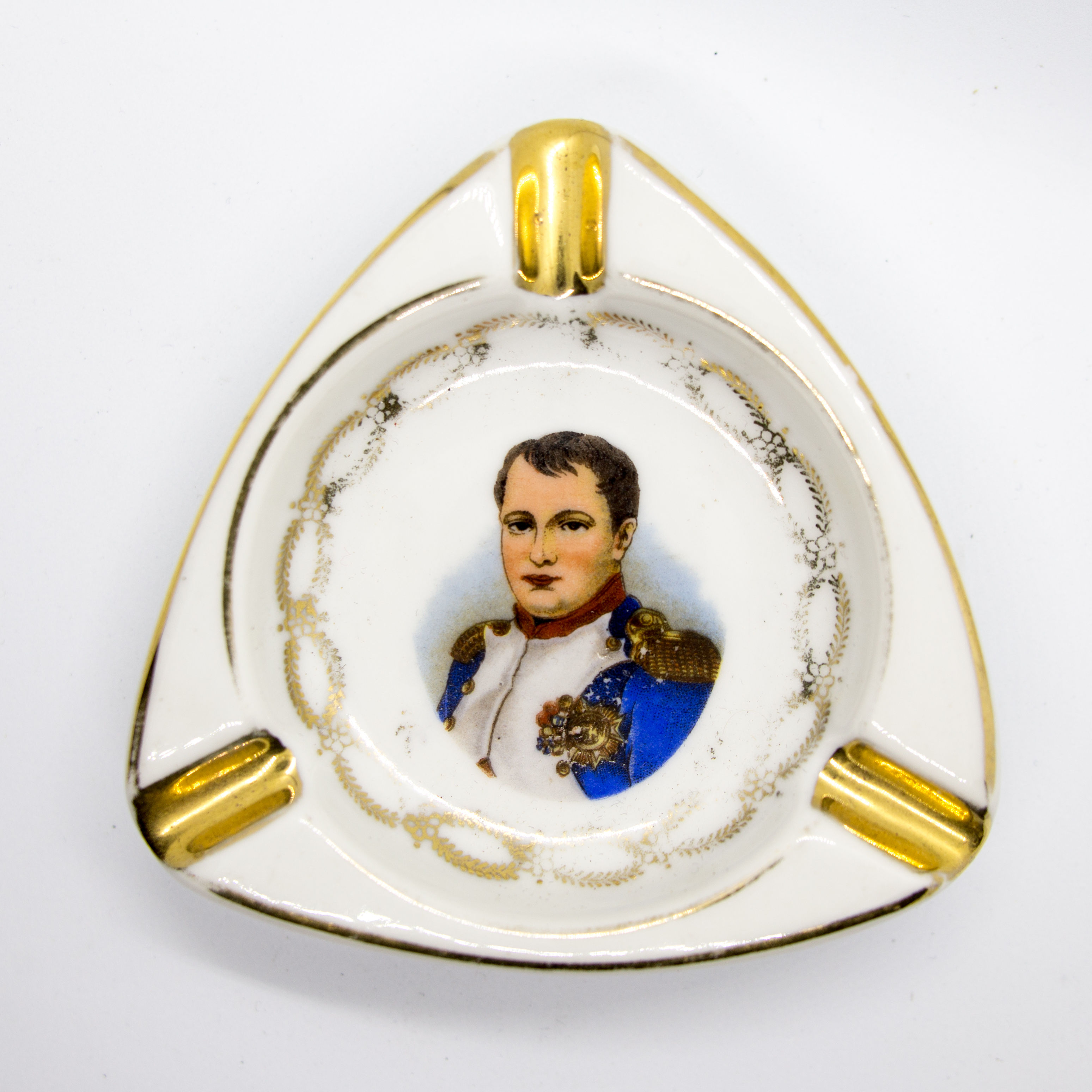 Cendrier en porcelaine à l'effigie de Napoléon