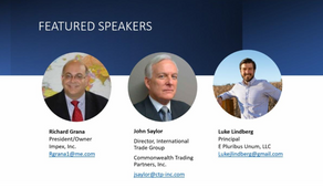 Webinar for all U.S. exporters and importers!