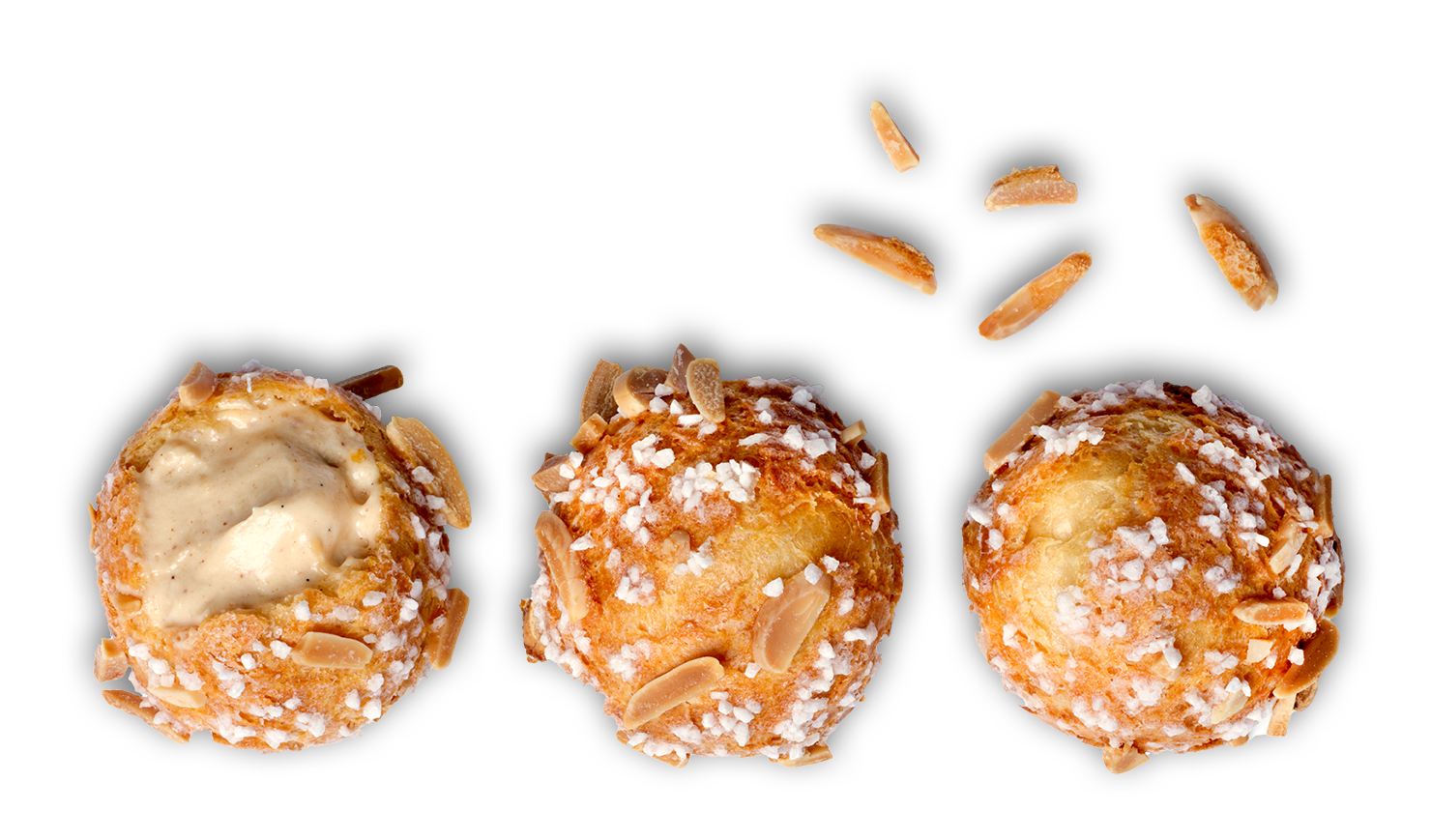 Chouquettes met amandelen