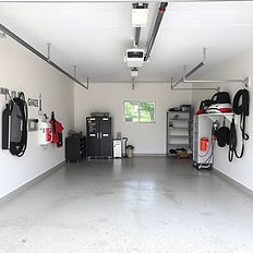Oil and grease stain removal from garage floor in College Station