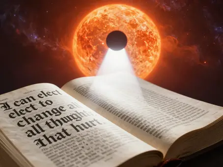 I can elect to change all thoughts that hurt.