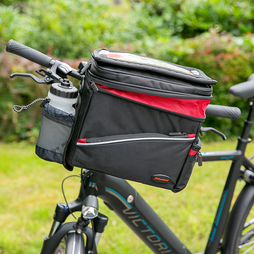 Miniaturbild: Lenkertasche Maxi Plus für Klickfix-Adapeter, am Fahrradlenker, Erweiterung sichtbar