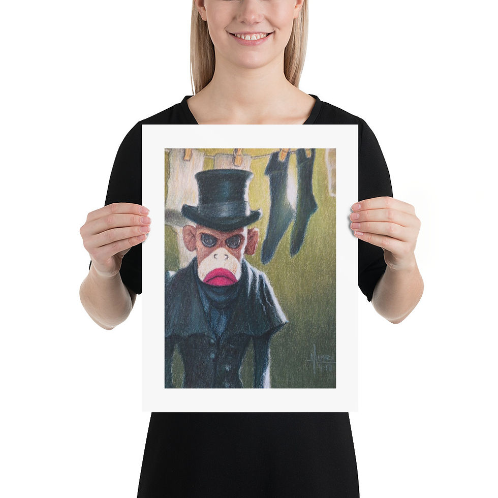 Thumbnail: The Sock Snatcher's Madness 8x10, 12x16