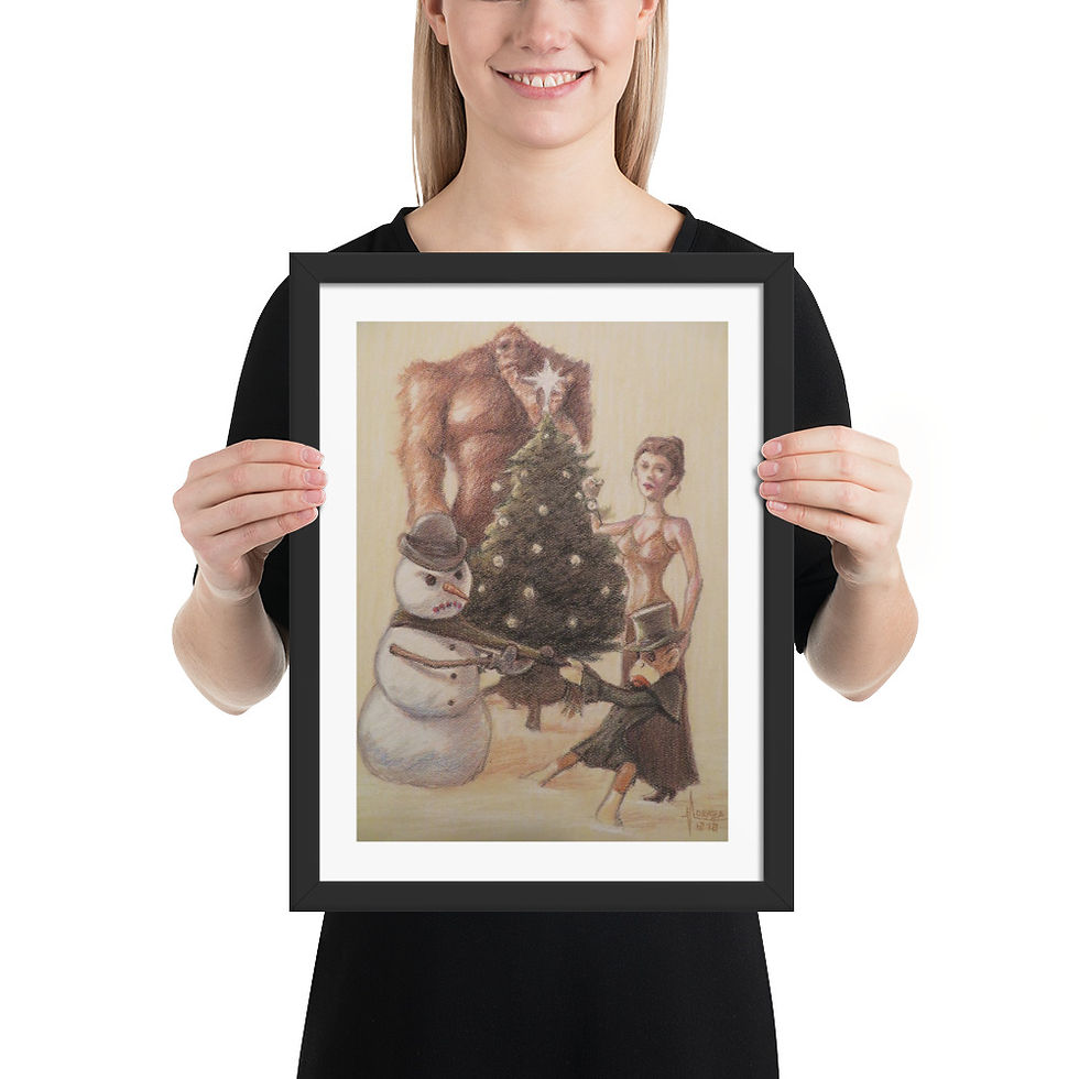 The Holidays- framed 8x10, 12x16