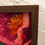 Thumbnail: Framed Velvet Fabric Print: Embroidery Hummingbird
