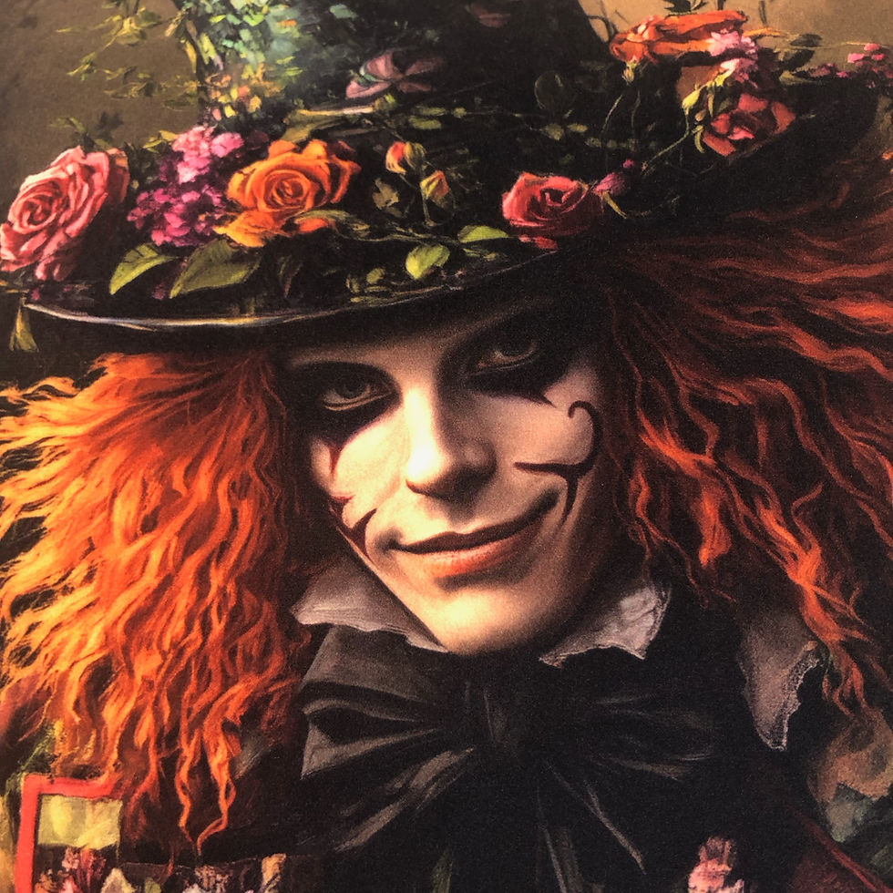 Thumbnail: Alice In Wonderland Mad Hatter Velvet  cushion