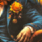 Thumbnail: Framed Velvet Costume Animal Wall Art: Maximalist Lion Dressed In Suit
