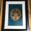 Thumbnail: One Of A Kind Vintage Wall Art: Black frame Rabbit in Hat