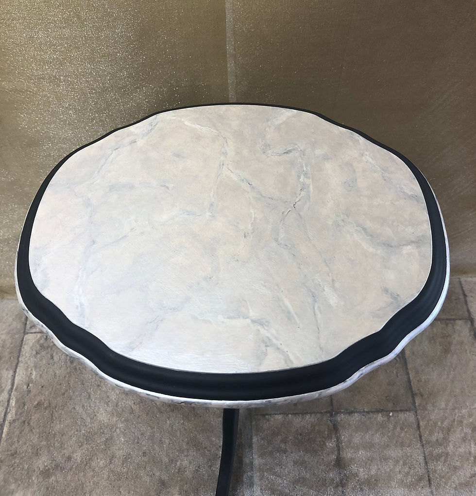 Thumbnail: One of a Kind Table Set Charcoal & Silver Pearl