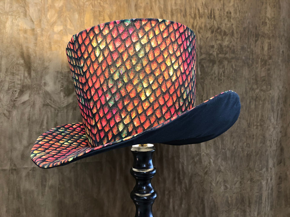 Thumbnail: Unique Dragon Scales Top Hat Lampshade £74.99