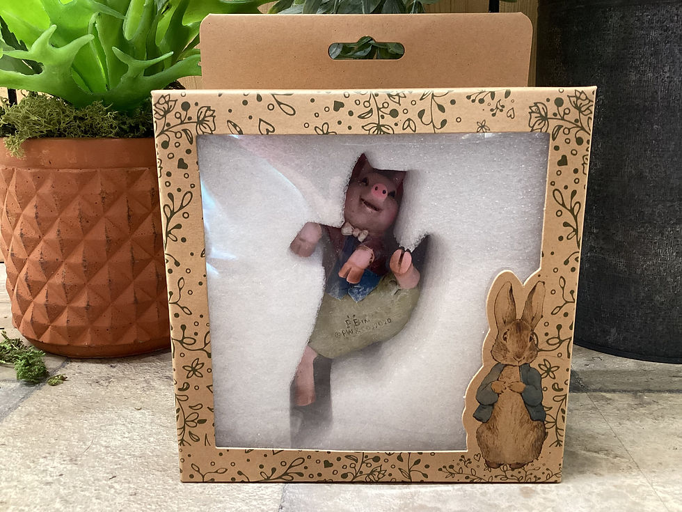 Thumbnail: Hand Painted Pigling Bland Pot Hanger