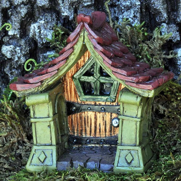 Fiddlehead Copper Fairy Door