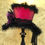 Thumbnail: Unique Wonderland Cerise/Magenta/Black Top Hat Lampshade £115.00