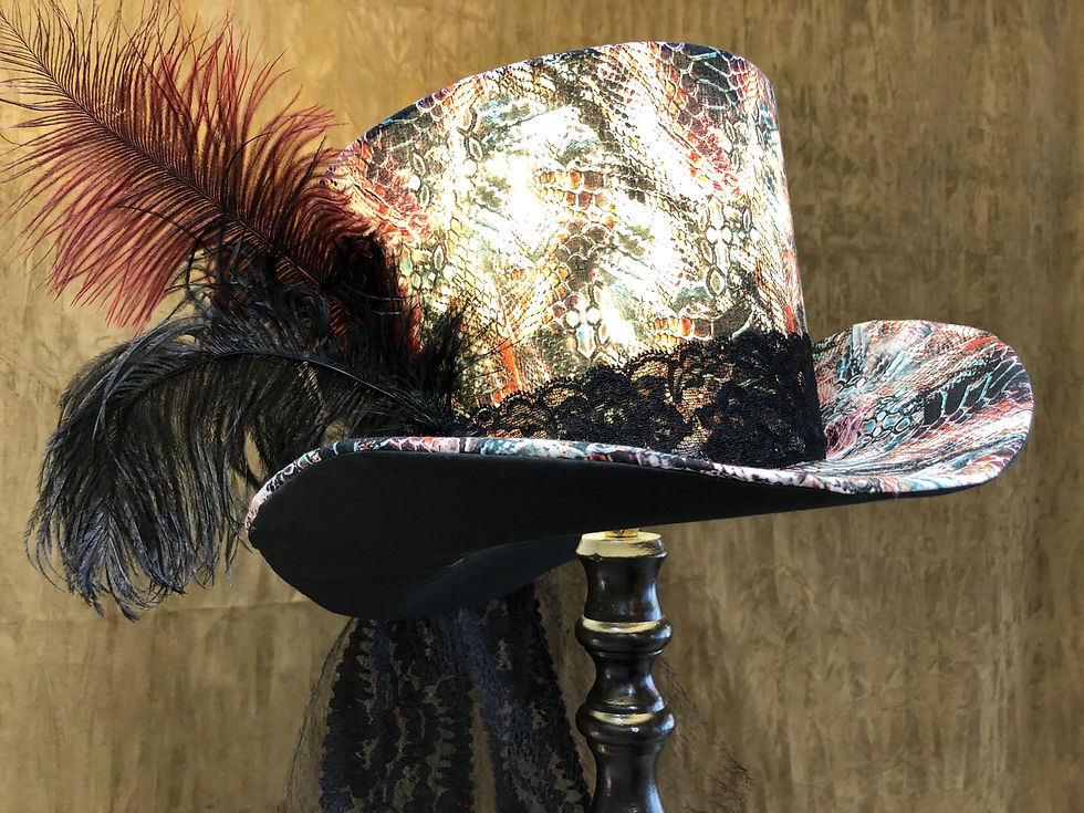 Thumbnail: Unique Reptile Top Hat Lampshade £89.99