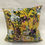 Thumbnail: Bespoke Velvet Lampshade & Cushion, Summer Floral - Yellow Ochre