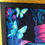 Thumbnail: Framed Velvet Wall Art: Alice In Wonderland Cheshire Cat