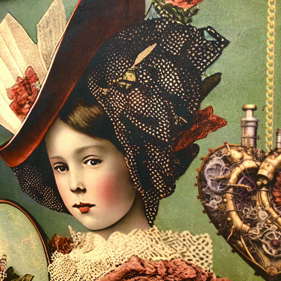 Thumbnail: Framed Velvet Wall Art: Alice In Wonderland, Queen Of Hearts