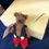 Thumbnail: Needle Felted Hanging Teddy Bear Decoration
