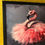 Thumbnail: Framed Velvet Costume Animal Wall Art: Flamingo Ballerina Painting