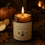 Thumbnail: Fall cozy themed candle with seasonal themed wax melts on top