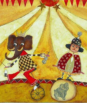Illustration de Raphaëlle Penaud pour le Bal des petites bêtes de Jac Livenais