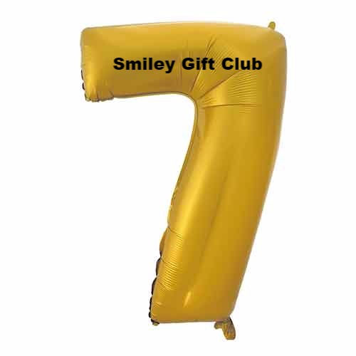 縮圖：Balloons- Matt Gold Number 0~9 (1 piece) 啞金色氣球34吋 0~9 (每件)