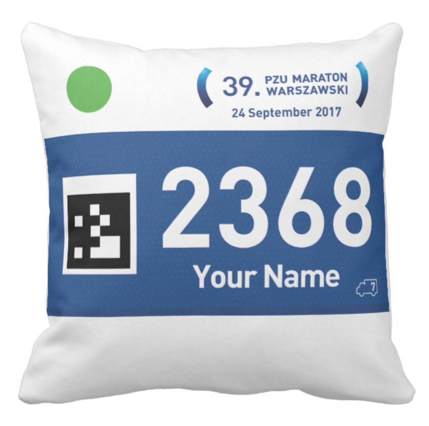 Marathon Cushion 中號方枕號碼布咕臣