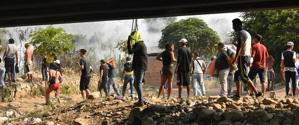 Crowd and Tear Gas