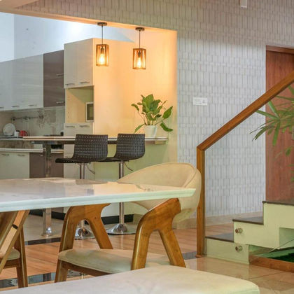 Daffodils residence, Thrissur — tropical modern home designed and built by Livespace Architects — view 5