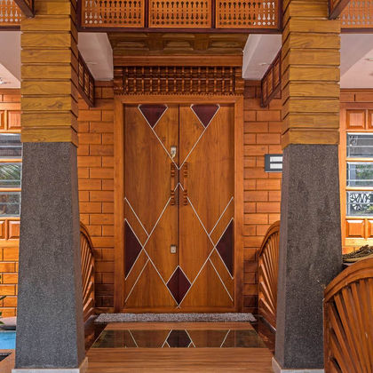 Anmat residence, Kerala — traditional roof forms with contemporary interiors by Livespace Architects — view 5