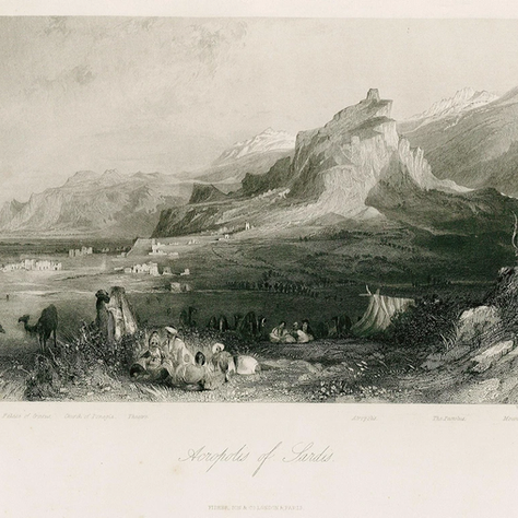 Sardes Antik Kenti Gravürleri